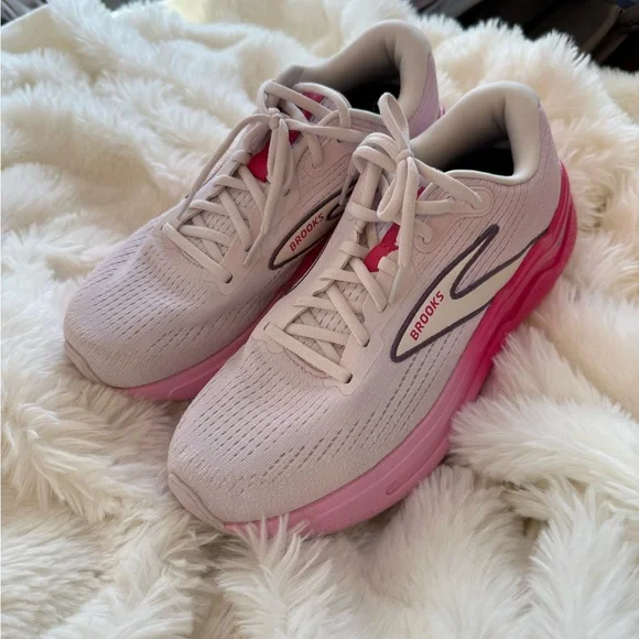 Brooks Empower Her Ghost Max 2 Running Shoe Sport Fuchsia/Orchid/White Sz 10 - Picture 3 of 14